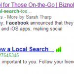 Sarah's smiling face is much more likely to drive traffic than that bland link below